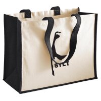 Jutetasche Sylt Silhouette 21 Liter Black
