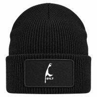 Beanie mit Patch Sylt Silhouette Black