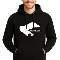 Unisex Hoodie Borkum Silhouette