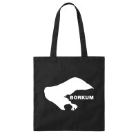 Jutebeutel Borkum Silhouette 10 Liter