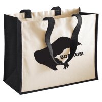Jutetasche Borkum Silhouette 21 Liter Black