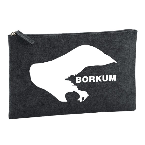 Kulturbeutel Borkum Silhouette 1 Liter Charcoal