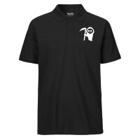 Herren Polo Shirt Sensenmann Silhouette