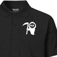 Damen Polo Shirt Sensenmann Silhouette