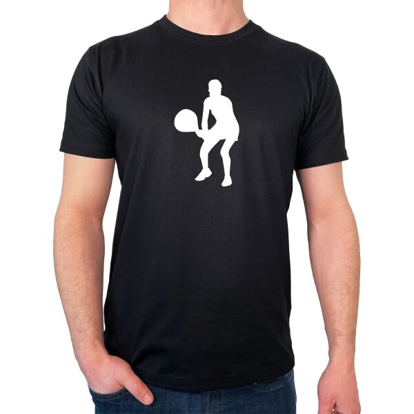 Herren T-Shirt Tennis Silhouette