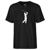 Herren T-Shirt Golfer Silhouette