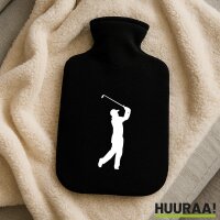 W&auml;rmflasche Golfer Silhouette