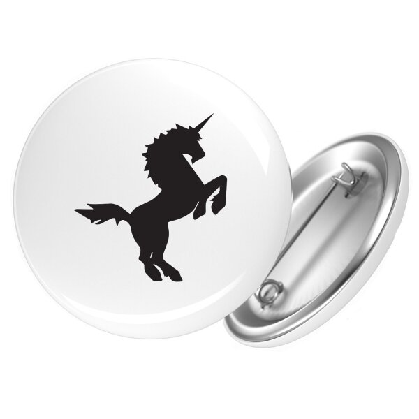 Button Einhorn Silhouette
