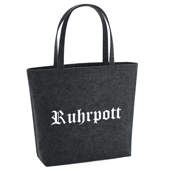 Filzshopper Ruhrpott Schriftzug, 22 Liter