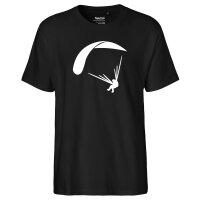 Herren T-Shirt Gleitschirmflieger Silhouette