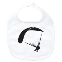 Baby Lätzchen Gleitschirmflieger Silhouette