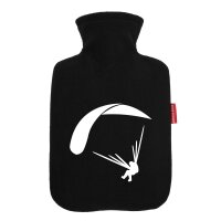 W&auml;rmflasche Gleitschirmflieger Silhouette