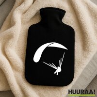 W&auml;rmflasche Gleitschirmflieger Silhouette