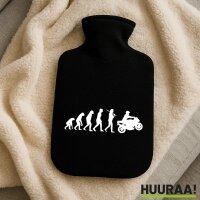 W&auml;rmflasche Evolution Motorradfahrer Silhouette