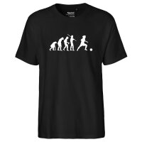 Herren T-Shirt Evolution Fu&szlig;ballspielerin...