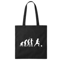 Jutebeutel Evolution Fu&szlig;ballspielerin...