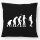 Kissen Evolution Bodybuilding Silhouette 40x40cm