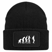 Beanie mit Patch Evolution Bodybuilding Silhouette Black