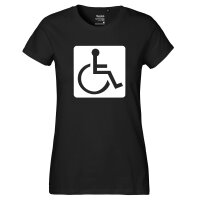 Damen T-Shirt Rollstuhl Symbol