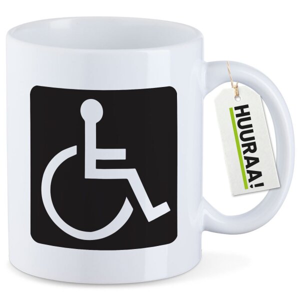 Kaffeetasse Rollstuhl Symbol 330ml