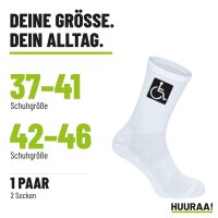 Unisex Socken Rollstuhl Symbol Baumwolle