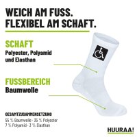 Unisex Socken Rollstuhl Symbol Baumwolle