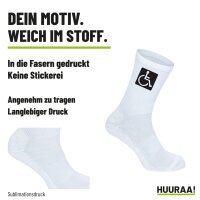 Unisex Socken Rollstuhl Symbol Baumwolle
