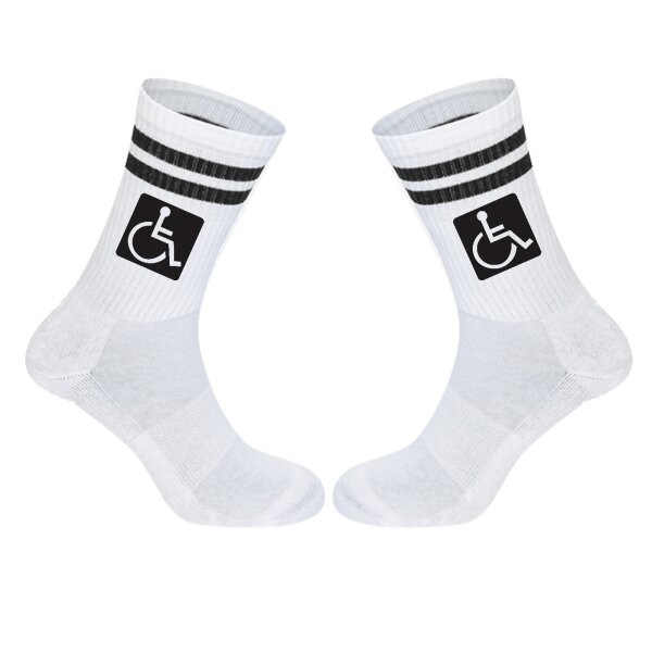 Unisex Socken Rollstuhl Symbol Baumwolle