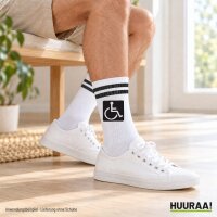 Unisex Socken Rollstuhl Symbol Baumwolle