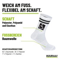 Unisex Socken Rollstuhl Symbol Baumwolle
