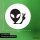 Aufkleber Alien Peace 10cm rund