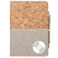 Notizbuch A5 Schallplatte Silhouette 80 Blatt inkl....