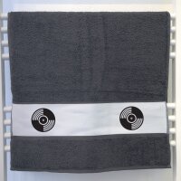 Handtuch Schallplatte Silhouette 50x100cm