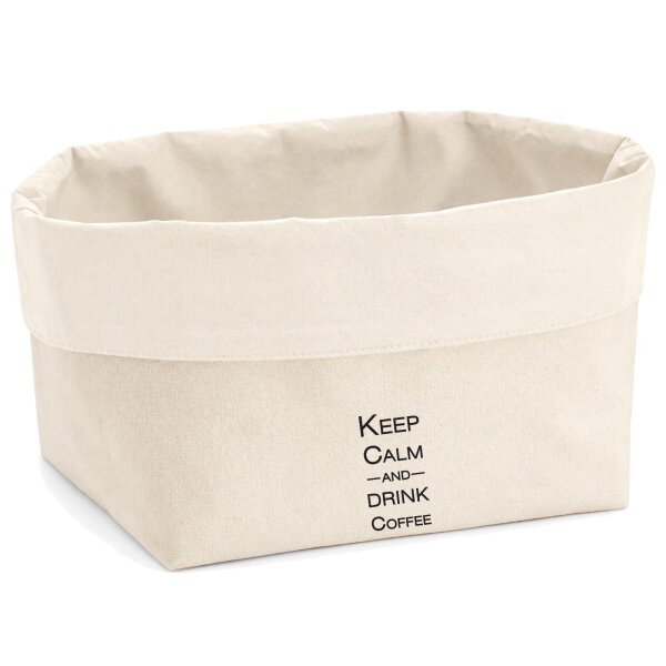 Organizer Keep calm and drink coffee Schriftzug