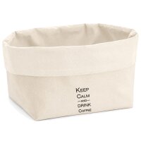 Organizer Keep calm and drink coffee Schriftzug