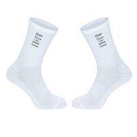 Unisex Socken Keep calm and drink coffee Schriftzug...
