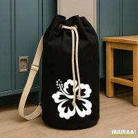 Seesack Hibiskus Silhouette 20 Liter Black