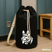 Seesack Sch&auml;ferhund Tribal 20 Liter Black