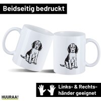 Kaffeetasse Beagle Silhouette 330ml