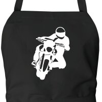 Sch&uuml;rze Motorradfahrer Silhouette
