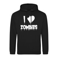 Unisex Hoodie I love zombies Herz