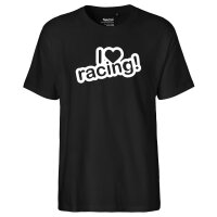 Herren T-Shirt I love racing! Herz