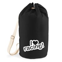 Seesack I love racing! Herz 20 Liter Black