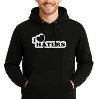 Unisex Hoodie I love haters Herz