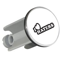 Waschbeckenst&ouml;psel I love haters Herz 4cm