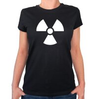Damen T-Shirt Radioaktivit&auml;t Symbol