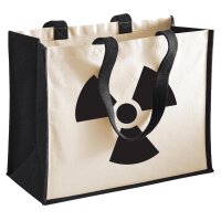 Jutetasche Radioaktivität Symbol 21 Liter Black