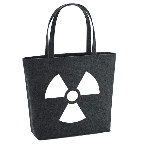 Filzshopper Radioaktivität Symbol, 22 Liter