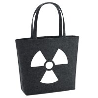Filzshopper Radioaktivität Symbol, 22 Liter
