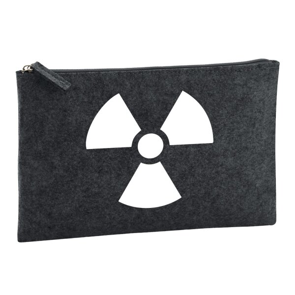 Kulturbeutel Radioaktivität Symbol 1 Liter Charcoal